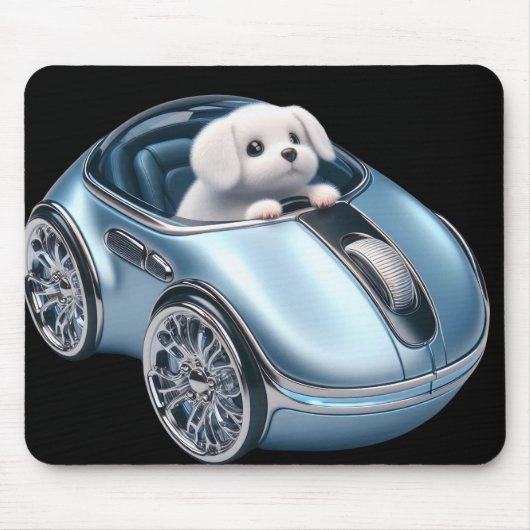 Klicken Sie auf & Vroom: Puppy Driver 2. Ausgabe Mousepad (Vorne)