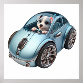 Klicken Sie auf & Vroom: Puppy Driver 3. Ausgabe Poster