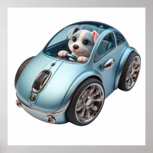 Klicken Sie auf & Vroom: Puppy Driver 3. Ausgabe Poster