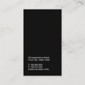 Klicken Sie! Kontur Text Songwriter Business Card Visitenkarte (Rückseite)