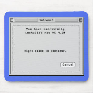 Klicken Sie mit der rechten Maustaste auf Mac inst Mousepad