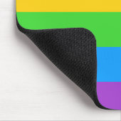 Klicken Sie mit Stolz auf die Regenbogenflagge Mousepad (Ecke)