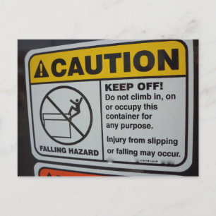 Klicken Sie nicht auf Signieren Postkarte