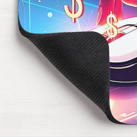 "Klicken Sie. Teilen. Verdienen Sie. - Links in Ba Mousepad (Ecke)