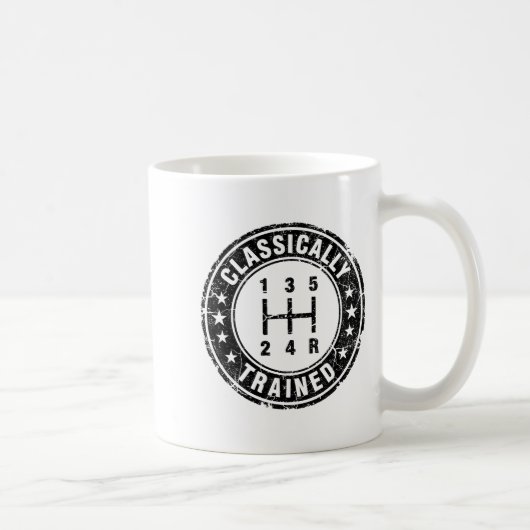 Klickend trainierter Autotyp Schaltgetriebe Stick Kaffeetasse (Rechts)
