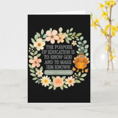 Klicker Gespräch Homeschool Mutter Christliche Blu Karte (Gelbe Blume)
