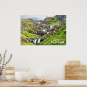 Klifbrekkufossar, Island Poster (Küche)