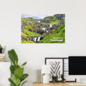 Klifbrekkufossar, Island Poster (Heimbüro)