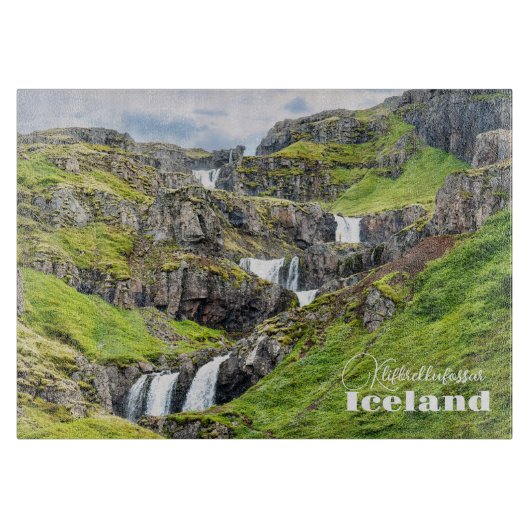 Klifbrekkufossar, Island Schneidebrett (Vorderseite)
