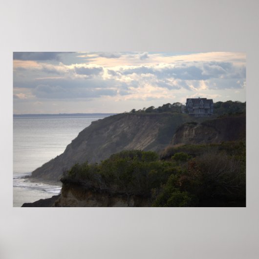 Kliff-Wasserlandschaft-Foto-Poster Poster (Vorne)