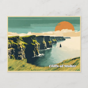 Kliffe von Moher, Irland Postkarte