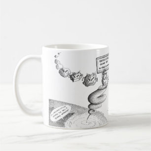Klima-Änderungs-Cartoon Kaffeetasse