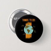 Klima für den Schutz des Planeten gerettet Button (Vorne & Hinten)