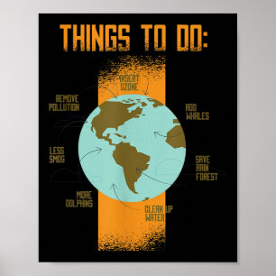 Klima für den Schutz des Planeten gerettet Poster