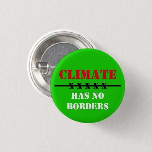 Klima hat KEINE GRENZEN - Gerettet Planet, jetzt h Button (Vorne & Hinten)