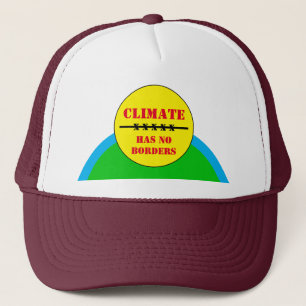 Klima hat KEINE GRENZEN - Rett Planet / Act Now Truckerkappe