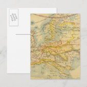 Klima in Europa Postkarte (Vorne/Hinten)