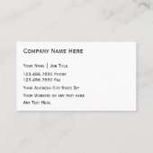 Klima-Kontrollen-Geschäfts-Karten Visitenkarte (Rückseite)