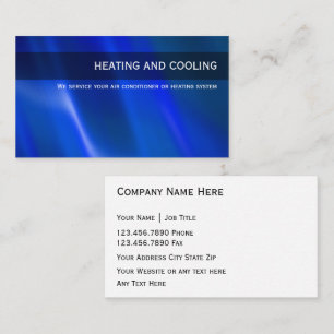 Klima-Kontrollen-Geschäfts-Karten Visitenkarte