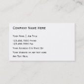 Klima-Kontrollen-Geschäfts-Karten Visitenkarte (Rückseite)