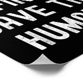 Klima zum Schutz der Umwelt auf dem Planeten Erde Poster (Ecke)