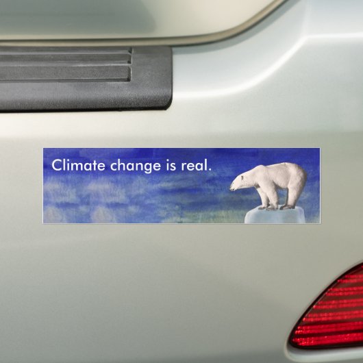 Klimaänderung ist wirklicher Autoaufkleber (Auf Auto)