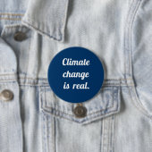 Klimaänderung: Preußischblauer Knopf Button (Beispiel)