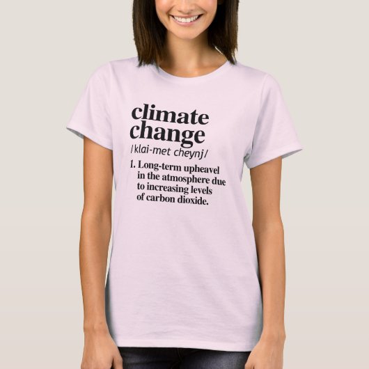 KLIMAÄNDERUNGSDEFINITION T-Shirt (Vorderseite)