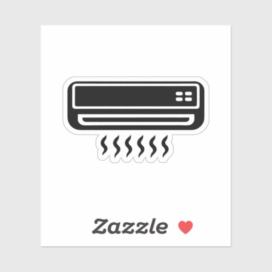 Klimaanlage Aufkleber (Blatt)