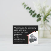 Klimaanlage Heizung Kühlhauskarten Visitenkarte (Stehend Vorderseite)