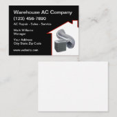Klimaanlage Heizung Kühlhauskarten Visitenkarte (Vorne/Hinten)