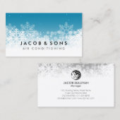 Klimaanlage Heizung Kühlschneeflocken Visitenkarte (Vorne/Hinten)