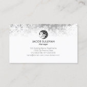 Klimaanlage Heizung Kühlschneeflocken Visitenkarte (Rückseite)