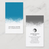 Klimaanlage Heizung Kühlschneeflocken Visitenkarte (Vorne/Hinten)
