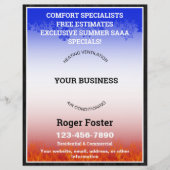 Klimaanlage, Heizung und Klimaanlage Flyer (Vorne)