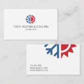 Klimaanlage, Heizung und Kühlung, Klimaanlage Visitenkarte (Vorne/Hinten)