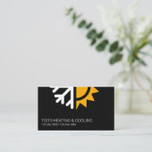 Klimaanlage, Heizung und Kühlung, Klimaanlage Visitenkarte (Stehend Vorderseite)