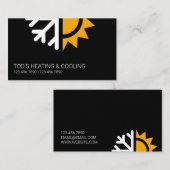 Klimaanlage, Heizung und Kühlung, Klimaanlage Visitenkarte (Vorne/Hinten)