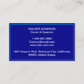 Klimaanlage Heizung und Kühlung Reparatur, Klimaan Visitenkarte (Rückseite)