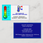 Klimaanlage Heizung und Kühlung Reparatur, Klimaan Visitenkarte (Vorne/Hinten)
