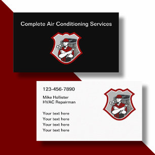 Klimaanlage HVAC Business Card Visitenkarte