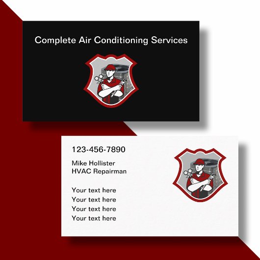 Klimaanlage HVAC Business Card Visitenkarte