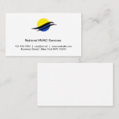 Klimaanlage HVAC Business Cards Visitenkarte (Vorne/Hinten)
