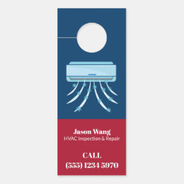 Klimaanlage HVAC Custom QR Türanhänger