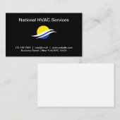 Klimaanlage HVAC Services Business Card Visitenkarte (Vorne/Hinten)