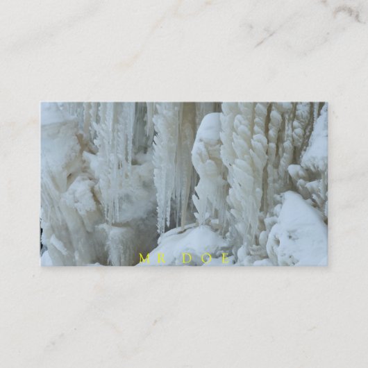 Klimaanlage Kühldienst auf zwei Seiten Visitenkarte (Vorderseite)