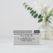 Klimaanlage Reparaturservice Visitenkarte (Stehend Vorderseite)