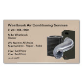 Klimaanlage und Reinigung Magnetische Visitenkarte (Vorderseite)