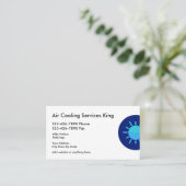 Klimaanlagen-Dienstleistungen Visitenkarte (Stehend Vorderseite)