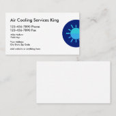 Klimaanlagen-Dienstleistungen Visitenkarte (Vorne/Hinten)